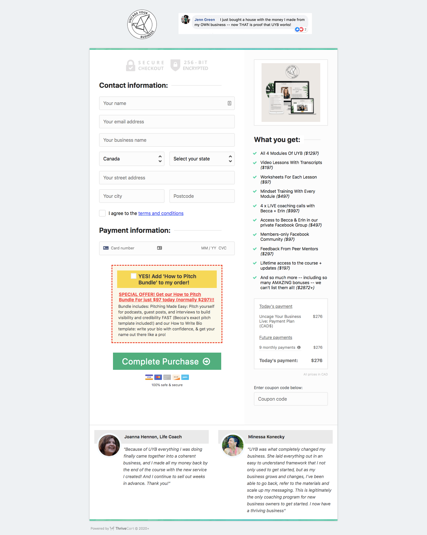 sales page checkout sales page checkout